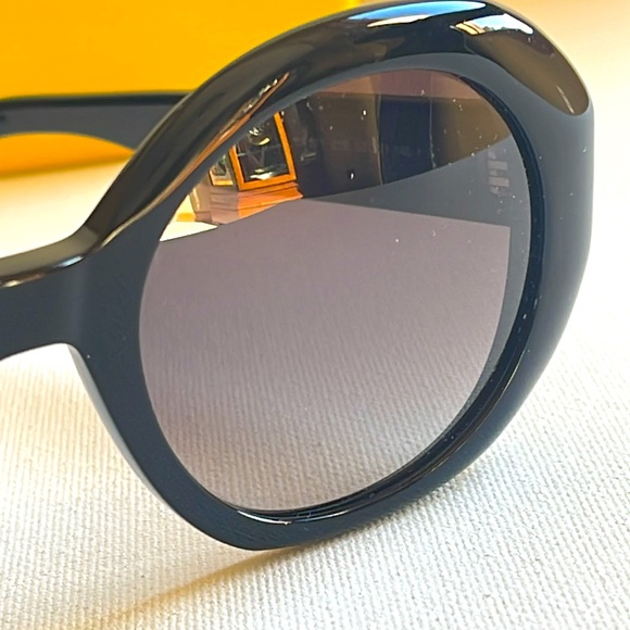 BNIB SWAROVSKI CRYSTAL SUNGLASSES BLACK 52-21-140 - Picture 12 of 14